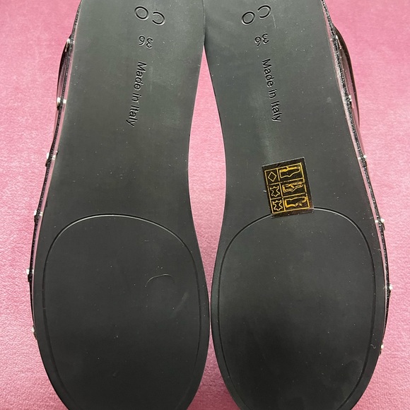 Co. Mule Leather Studded Slides Retail: $795 - Picture 8 of 9